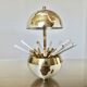 Large terrestrial globe, cigarette dispenser, brass, 1960 - 1970