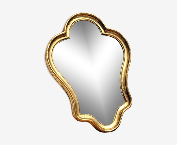 Miroir doré baroque 33x25cm