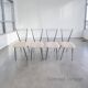 Suite de 4 chaises "Harpe" 1950 – Design Mid-Century & Assises Bouclée