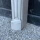 Louis XV style fireplace in Carrara marble around 1880
