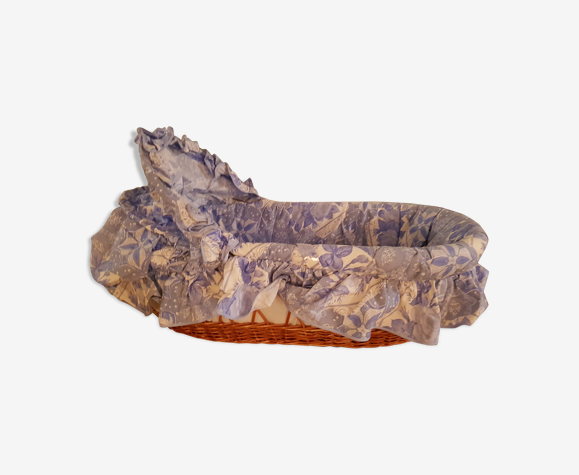 Couffin osier tissu