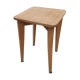 Vintage wooden stool compass feet