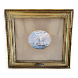 Oval miniature by eugène ciceri