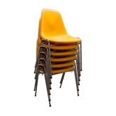 Set of 6 chairs Orly design by Pollak 1975 vintage