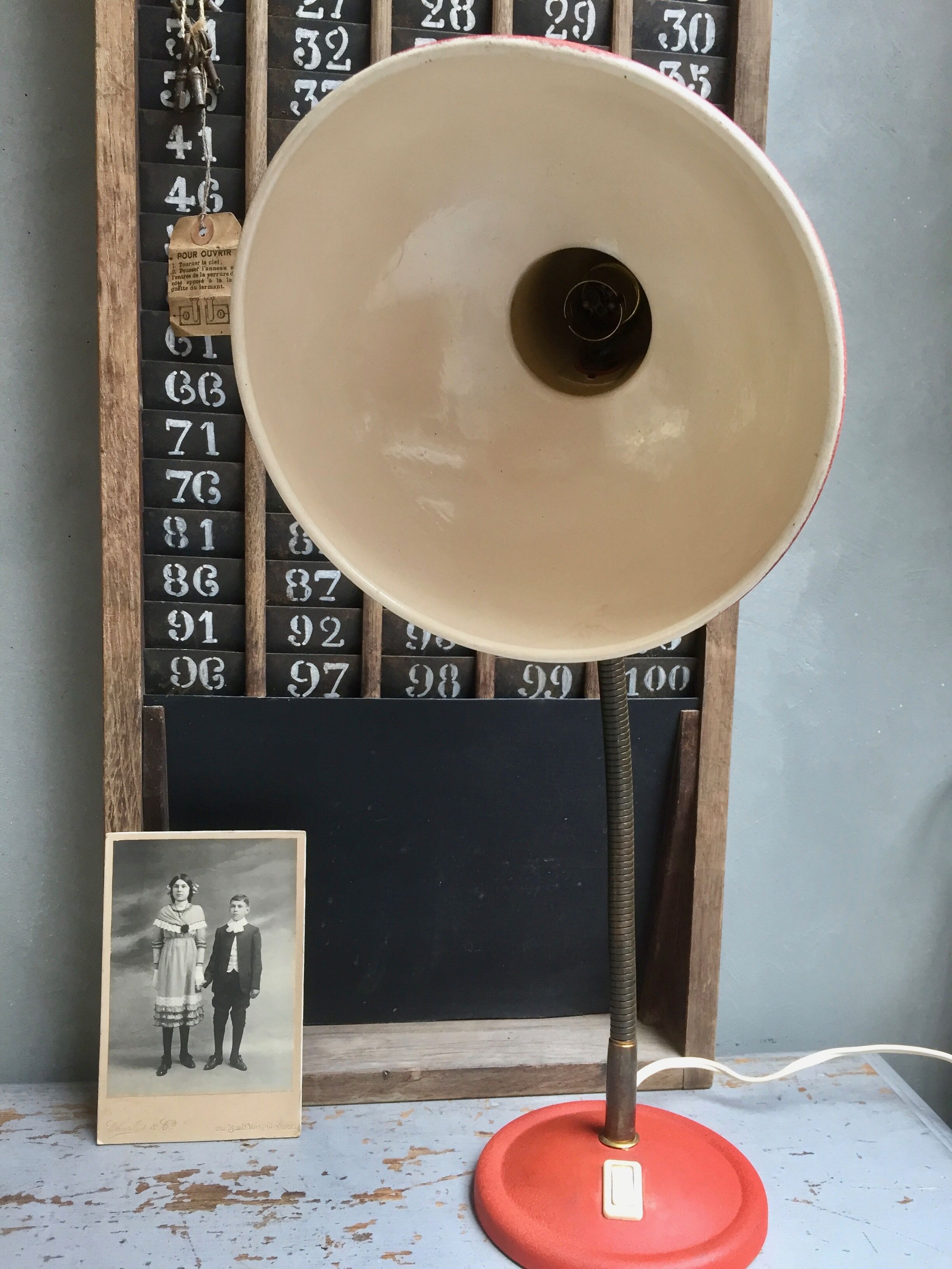 Large vintage office lamp