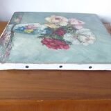 Painting oil on canvas bouquet of flowers signed b. rabel