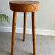 Tripod stool in a brutalist style