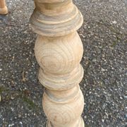 Renovated Louis Philippe round extendable dining table 118-200cm 19th century