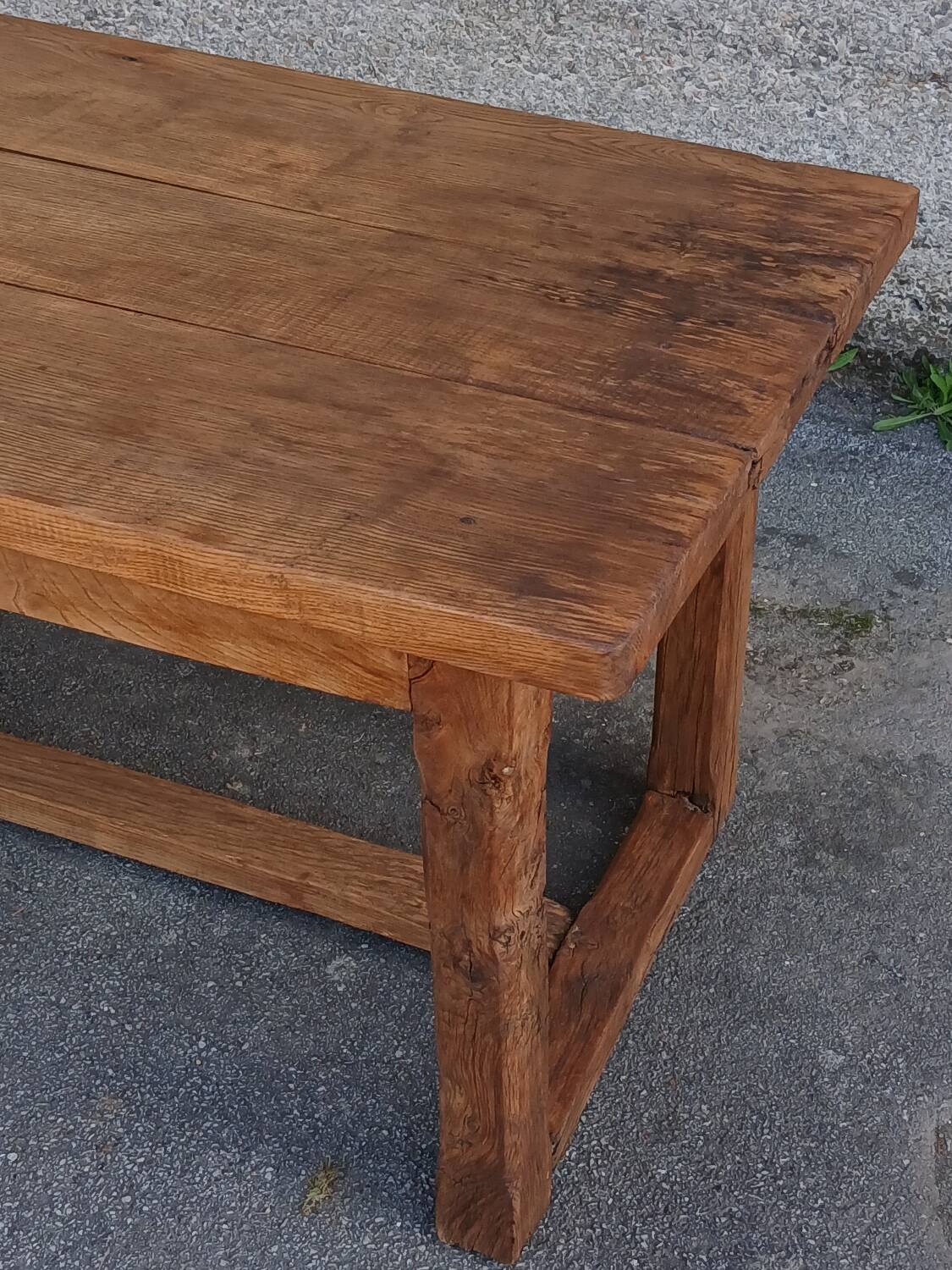 Solid oak farmhouse table