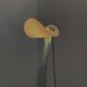 Vintage design floor lamp by Sothis with glass base and white glass shade