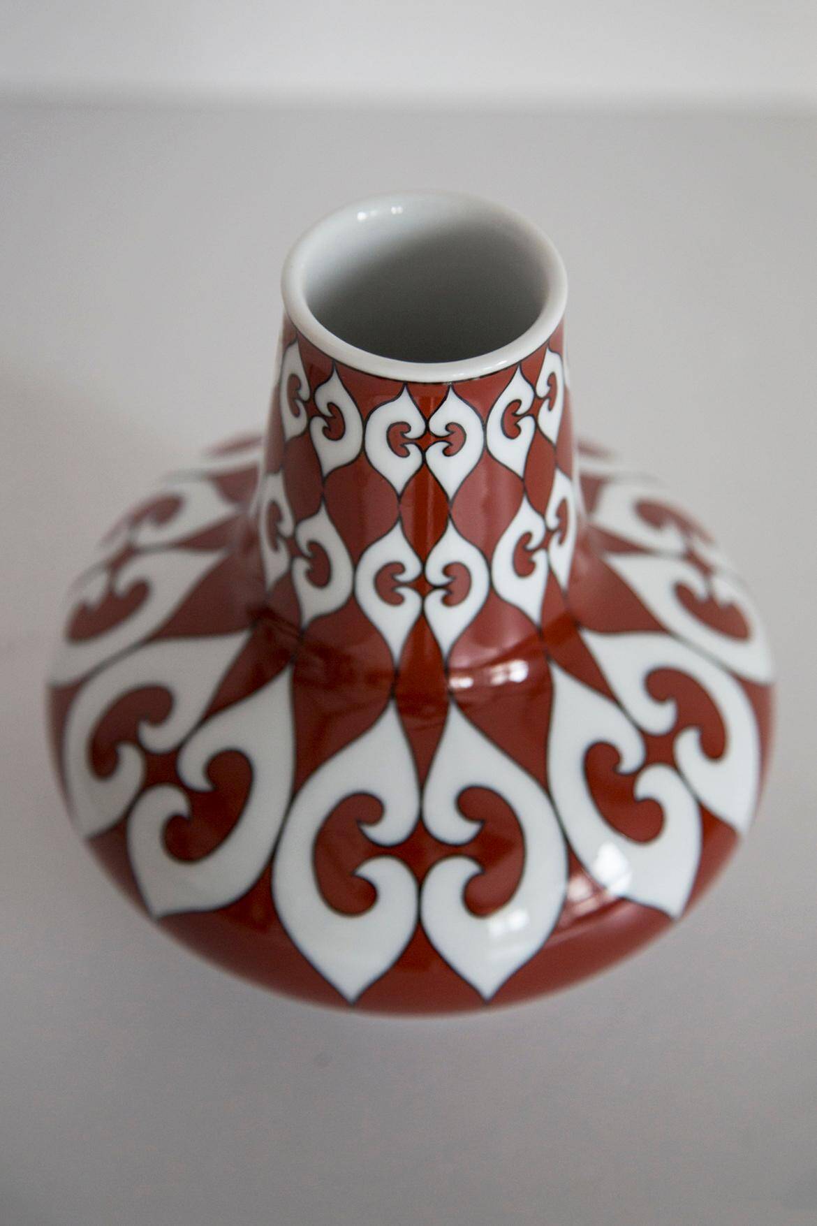 Mid-century porcelain ceramic vase, Europe, 1960s