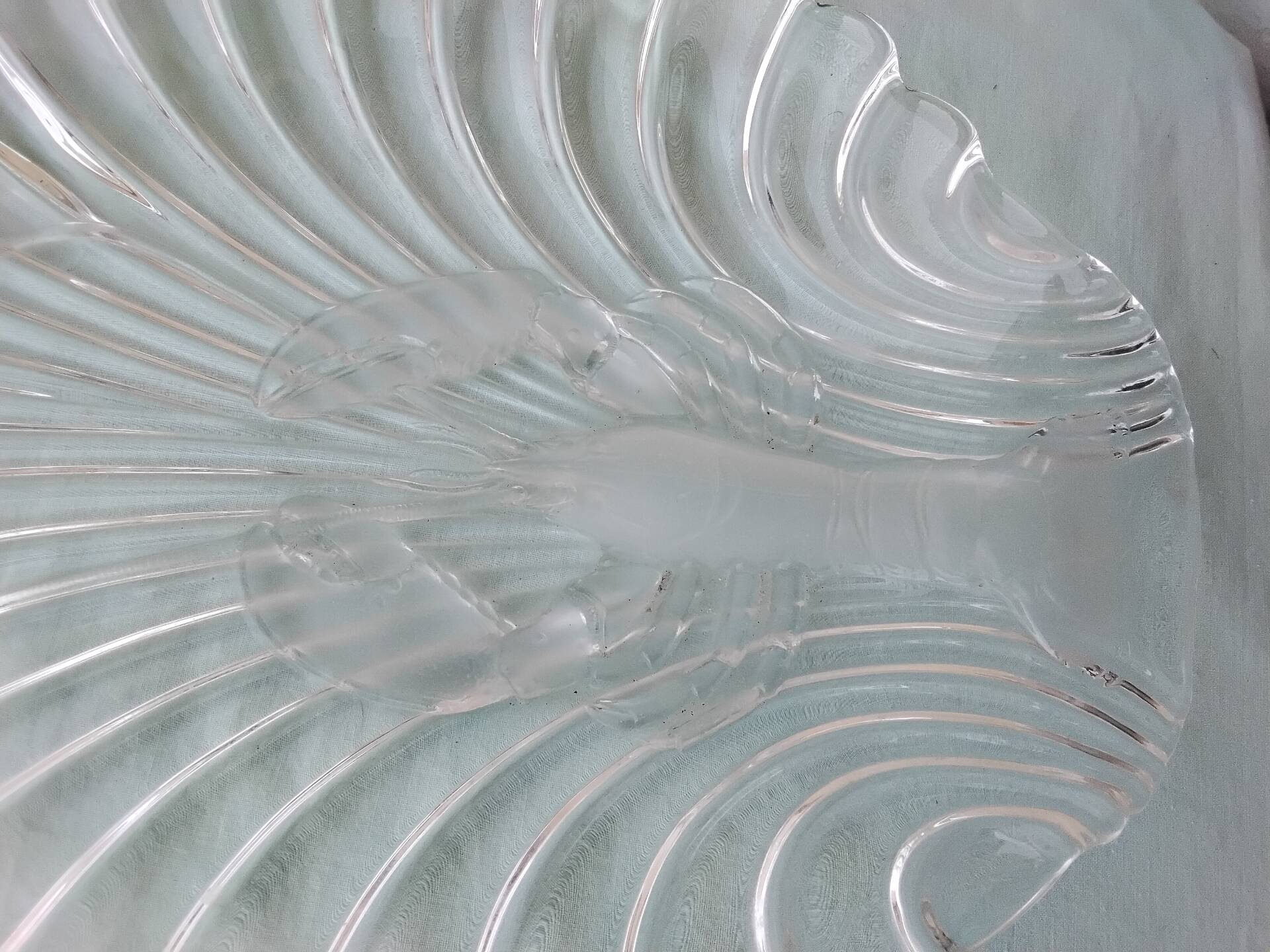 Lobster glass plate Walther Glas