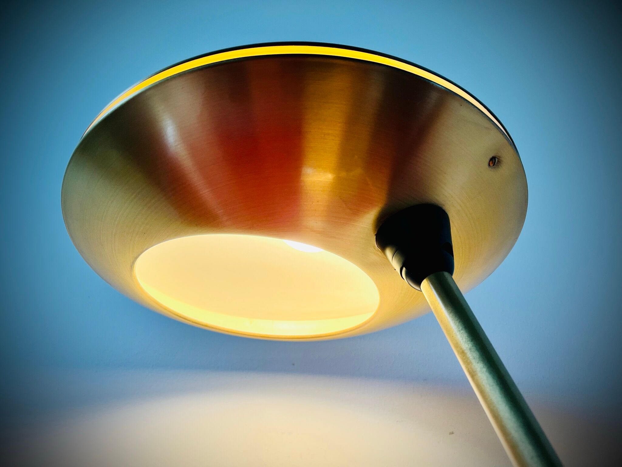 Aluminor brass ufo table / desk lamp 1950