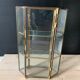 Glass and brass showcase