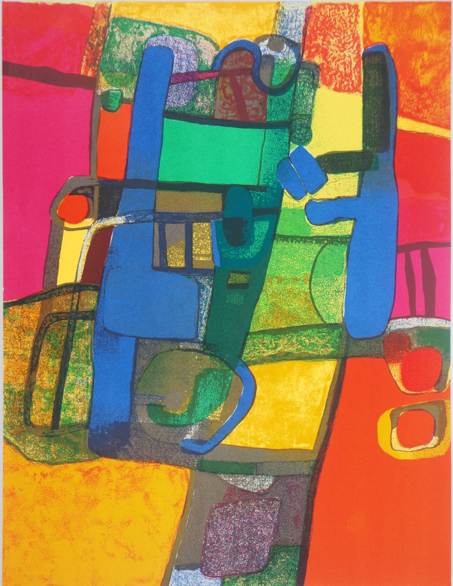 Maurice esteve : printemps - lithographie originale