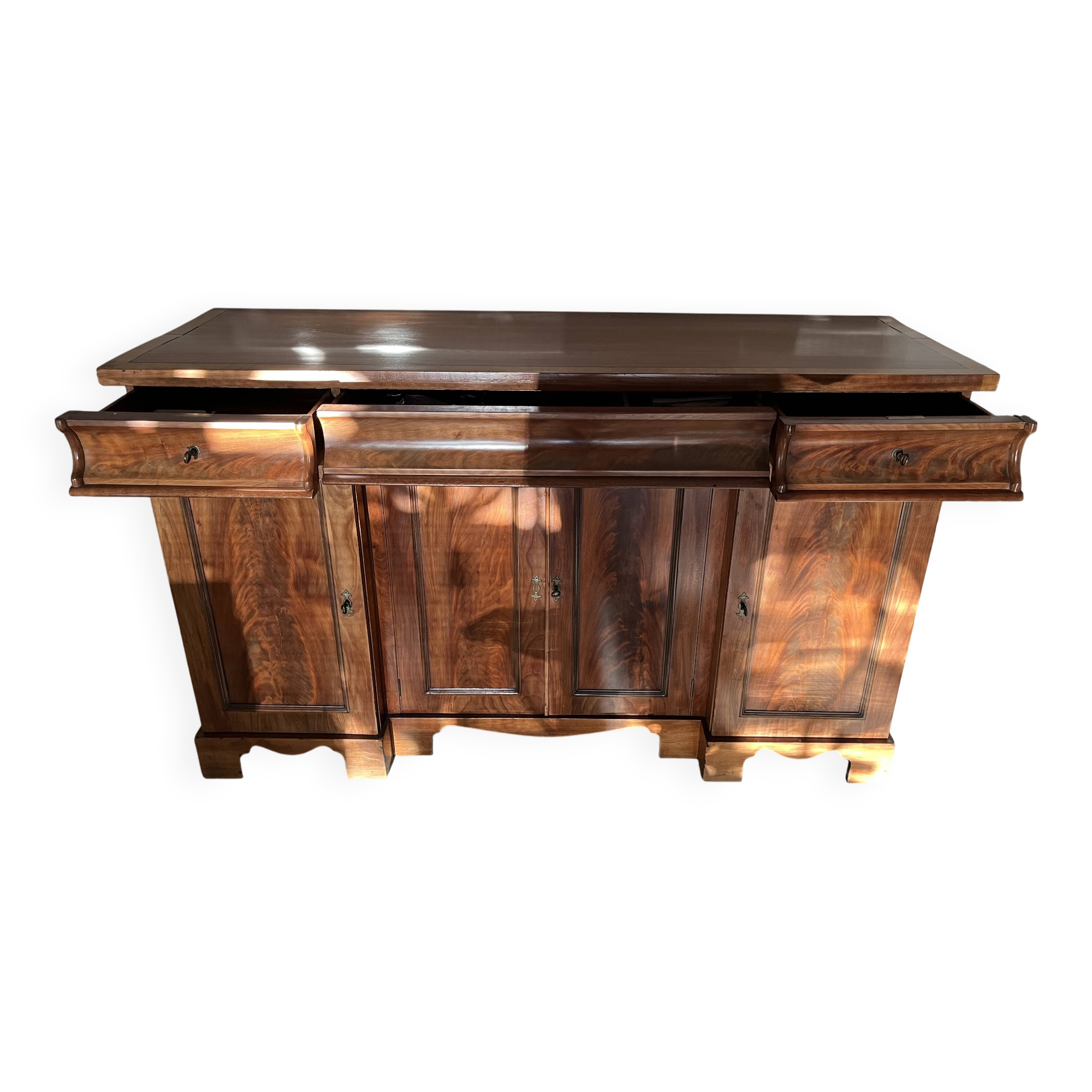 Old solid wood buffet