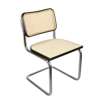 Chaise vintage noire B32 Cesca par Marcel Breuer, années 80