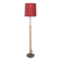 Scandinavian metal and vinyl floor lamp, Sweden, 1950s