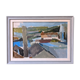 Contemporary "Urban Landscape" Abstract Landscape by British Artist Ian Mood, Framed Oil Painting