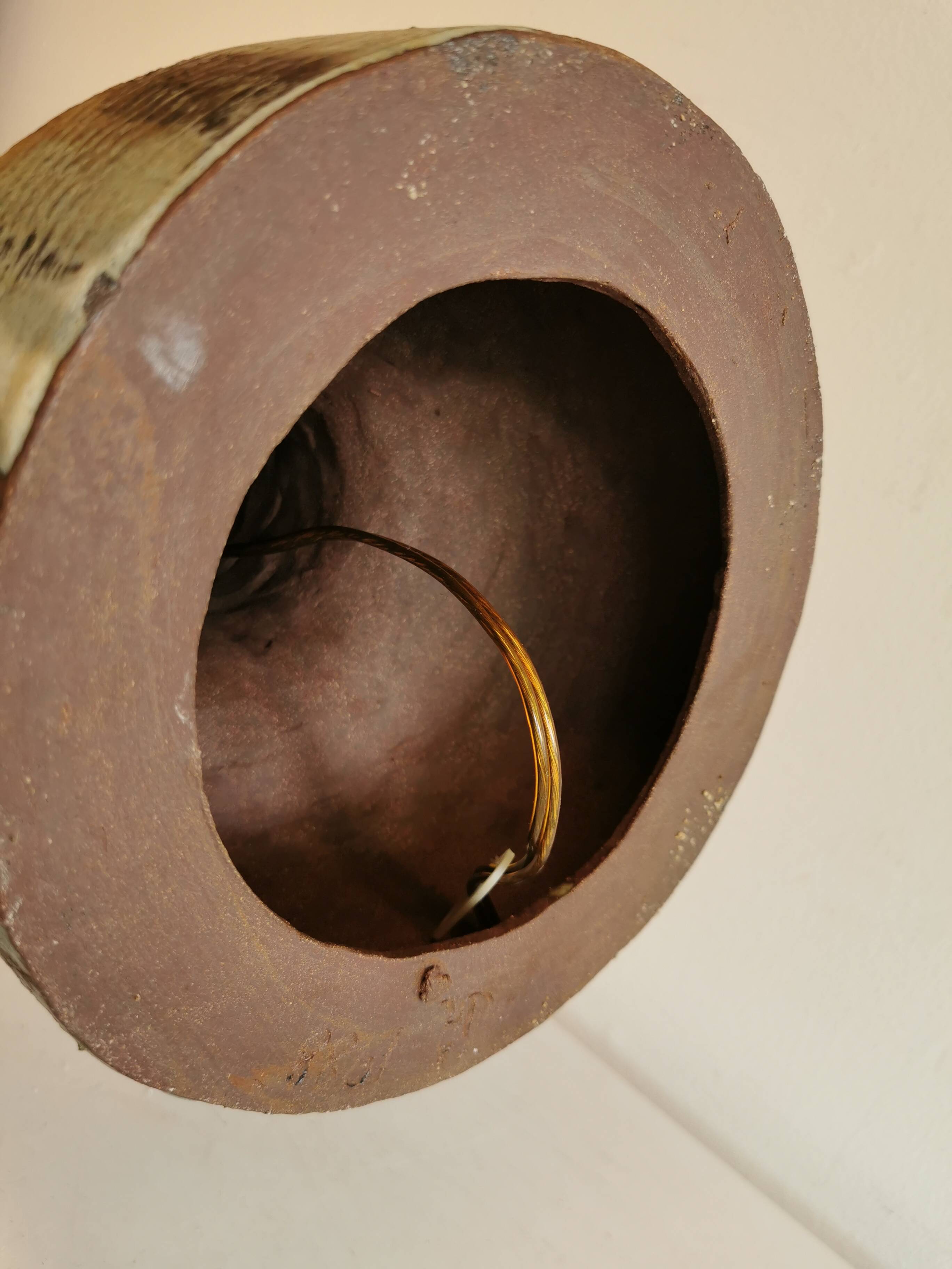 Large Danish ceramic table lamp from 1988 (stamped on the bottom)