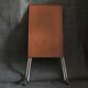 Danish teak and aluminium adjustable wine table, 1960s