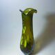 Vintage Modern Glass Vase Budveszel Gyula Hungary 1990s