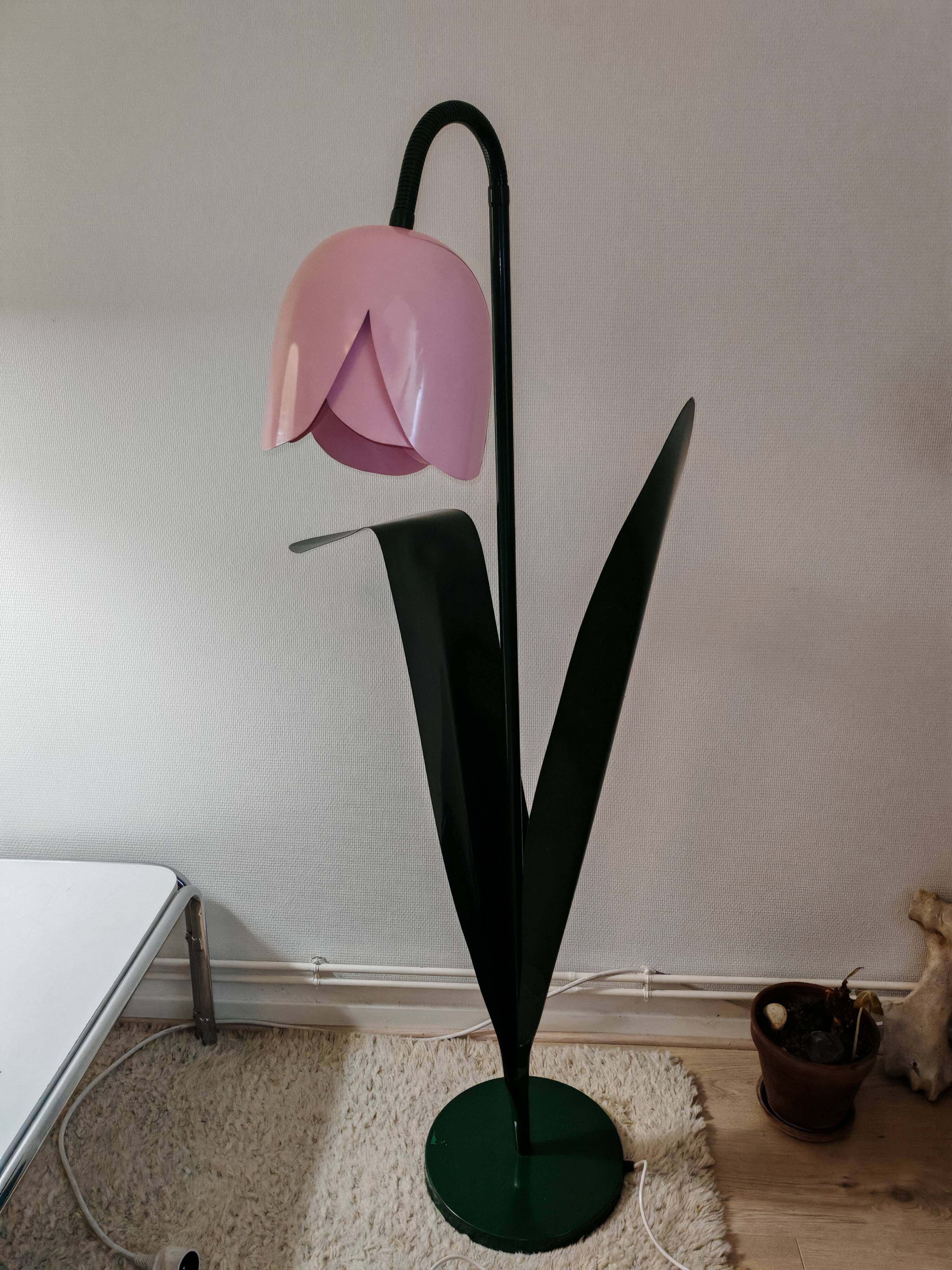 Lampadaire tulipe Peter Bliss, 1980, Angleterre