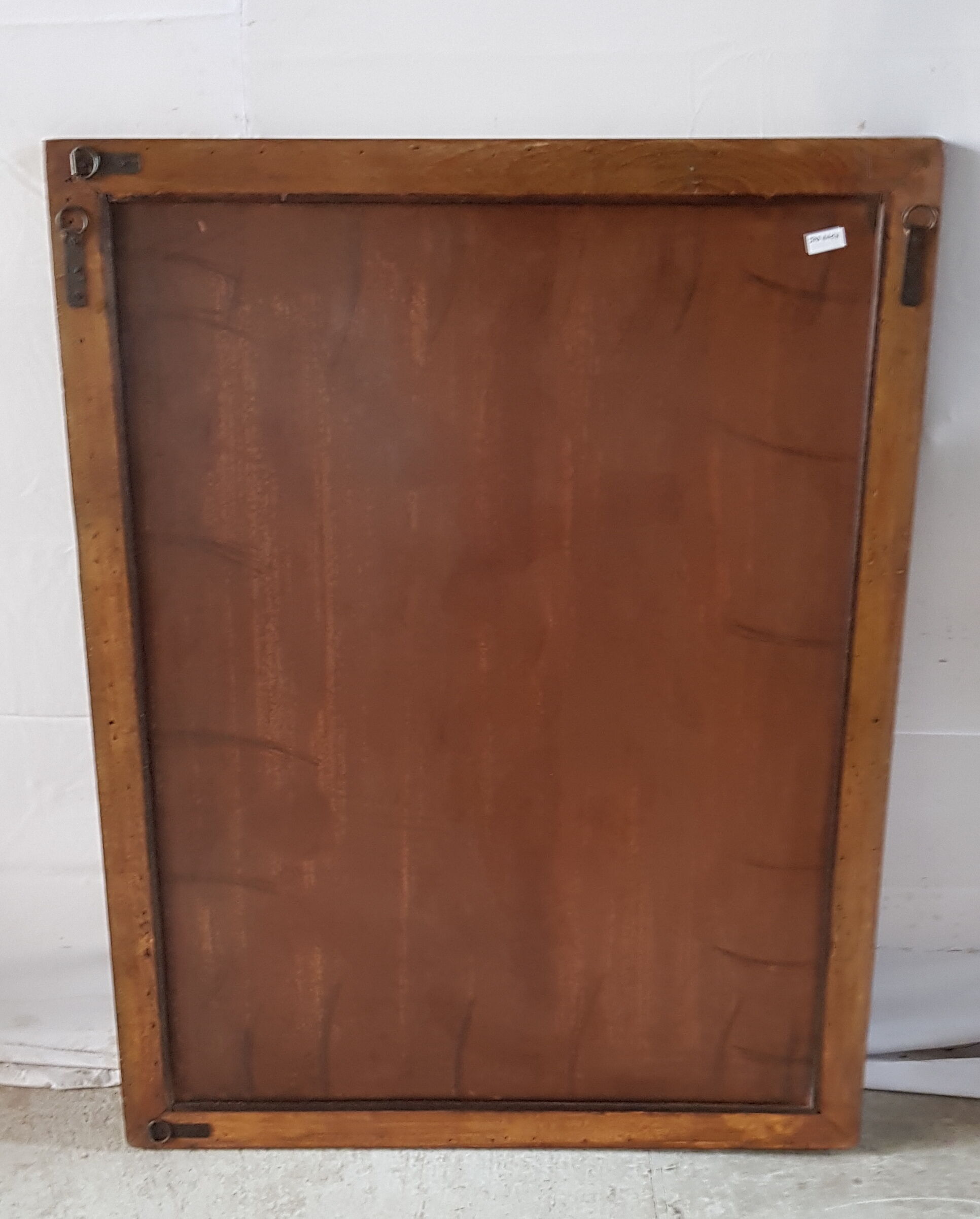 Old large mirror made of teak with frame