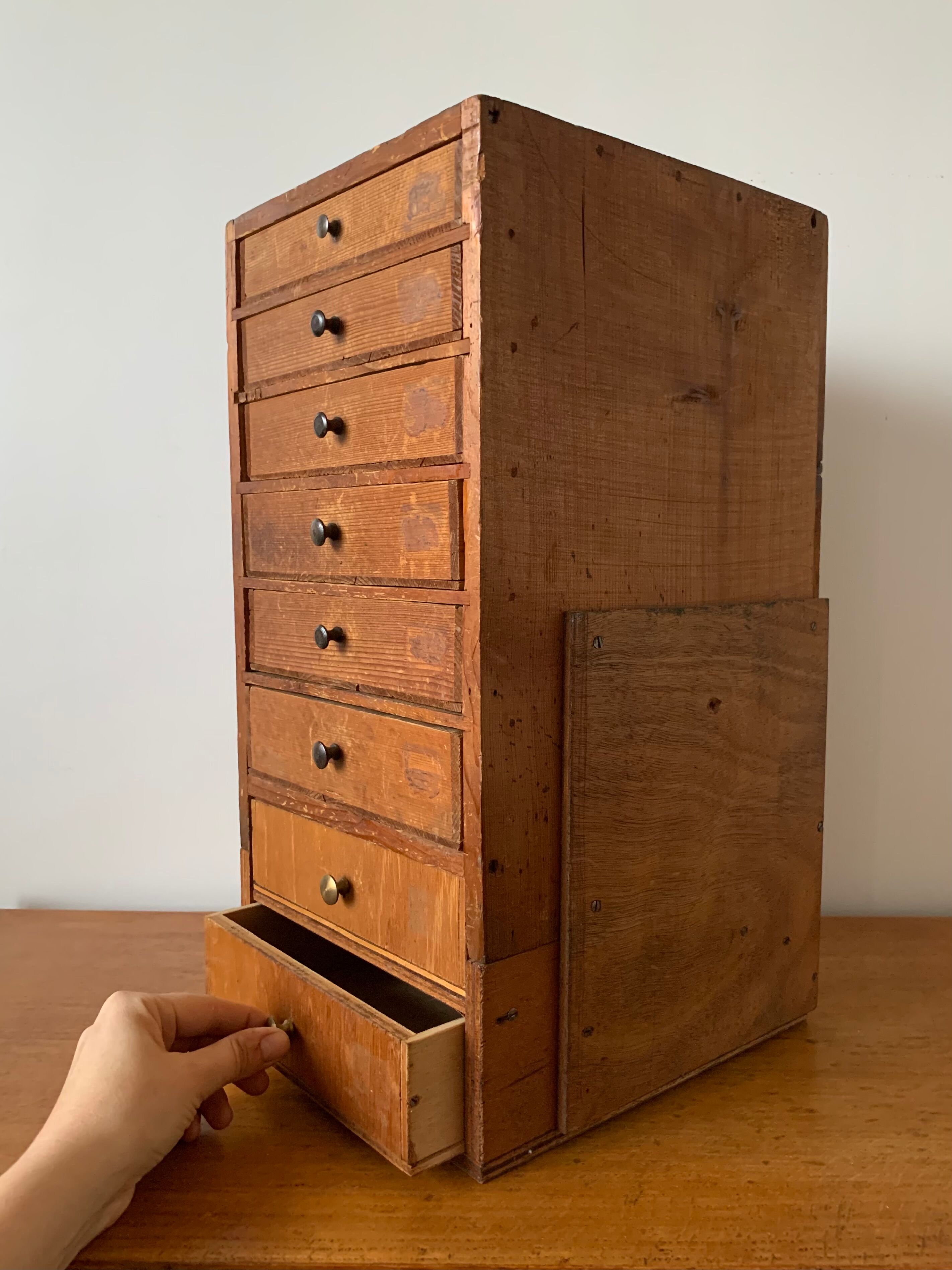 Meuble de métier ancien 48cm