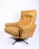 Armchair Made In Brown Leather, Danish Design From 1980s