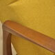 Mid-century armchair with folding footrest, 1960s