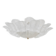 Large Italian Murano Glass Leaf Flush Mount Ceiling Light
