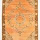 7x10 Peach & Brown Classic Persian Rug, 204x313Cm