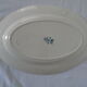 Plat ovale longwy old bird decor - faience flowers