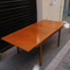 Nathan furniture dining table in 60s teak with butterfly extension