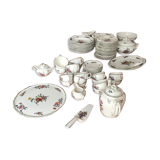 Service 85 pieces crockery Villeroy and Boch Vieux Strasbourg floral decoration