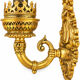 Paire d’appliques murales à 2 feux – Style Rocaille / Louis XV – Bronz