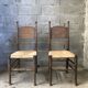 Pair of chairs by E G Punnett edition William Birch circa 1910