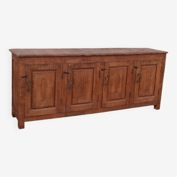 Buffet ancien en bois 4 portes