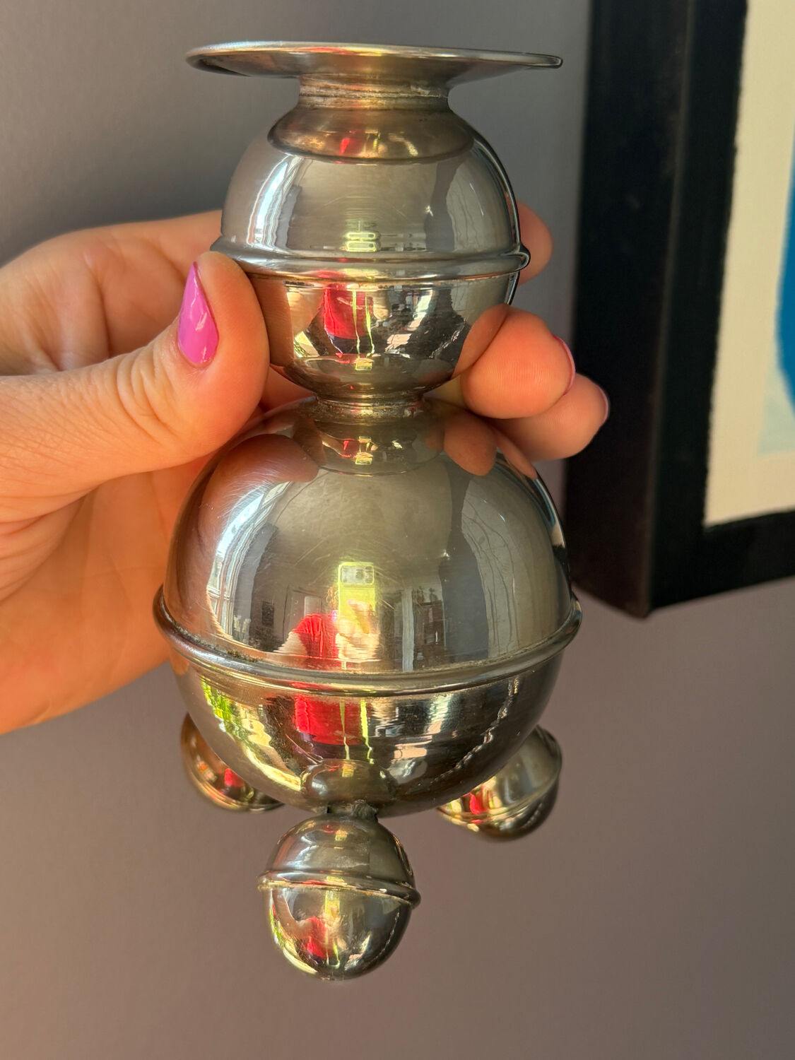 Set of 2 chrome Swedish chandeliers, 1960s style.