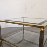Glass and brass sofa tip from the 70s