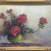 Paintings "roses of the alps" by Astrid Walford (1907-1984)