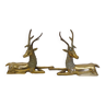 Brass deer duo