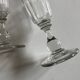 Set of 9 Louis Philippe tulip champagne flutes with flat sides mid 19th