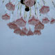 Lustrous rose Murano glass from the 1980s.