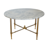 60s marble round coffee table