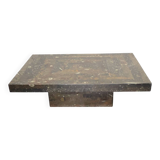 Brutalist salontafl Laauser Fossiel natuursteen