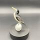 Porcelain bird Hollóháza – Vintage Hungarian sculpture from the 1960s