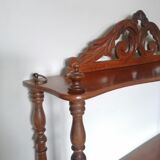 1900s turned wood shelf