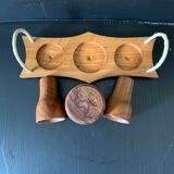 Vintage Olive Wood Pepper Salt